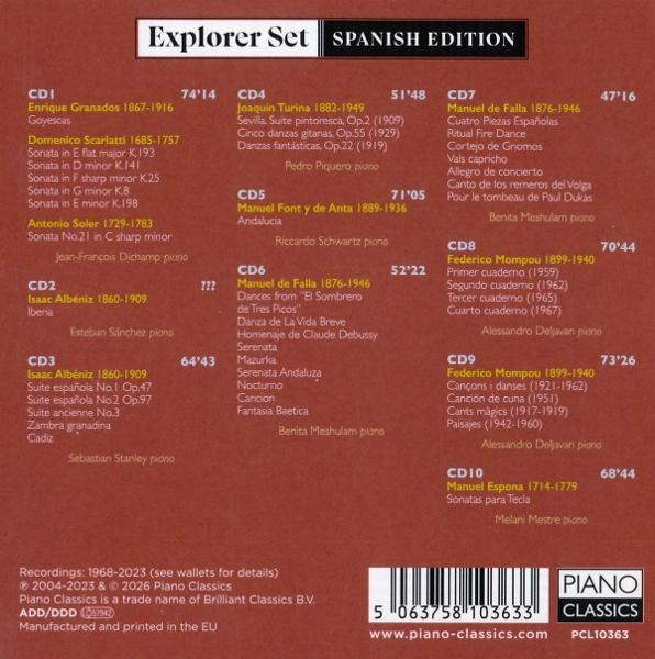Cover eines Musik-CD-Sets mit Titelliste und Künstlernamen.