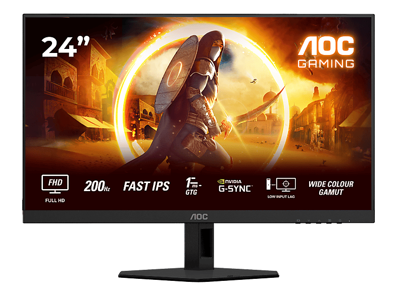 MediaMarkt, Aoc 24G4hre 23.8 Full-Hd Gaming Monitor, 1 Ms Reaktionszeit, 200 Hz, Gaming & VR, PC Gaming, Gaming Monitore, 24G4HRE