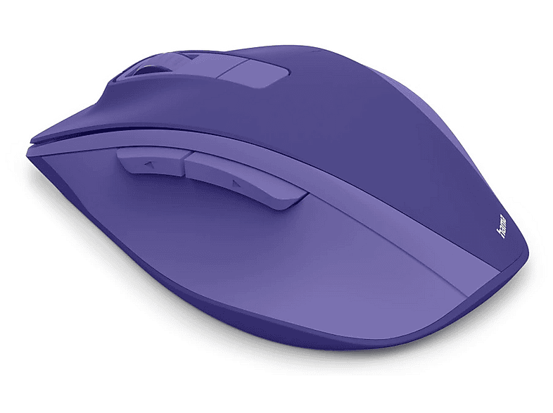 HAMA WM-500, kabellose Maus, ergonomisch, optisch, 6 Tasten, ohne Klickgeräusch, Blau — Foto 3 von 5