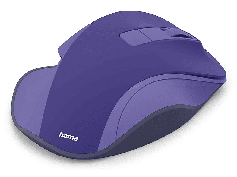 HAMA WM-500, kabellose Maus, ergonomisch, optisch, 6 Tasten, ohne Klickgeräusch, Blau — Foto 5 von 5