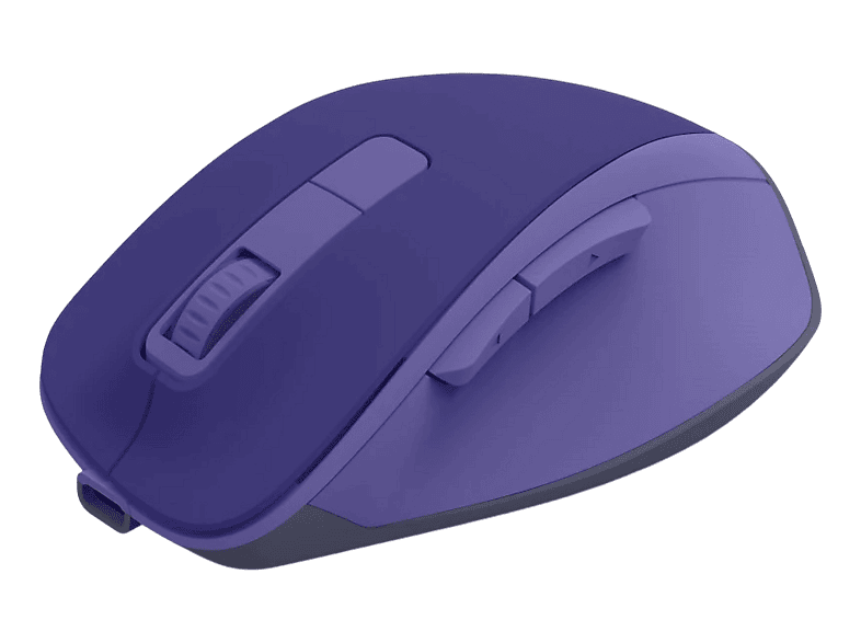 HAMA WM-500, kabellose Maus, ergonomisch, optisch, 6 Tasten, ohne Klickgeräusch, Blau