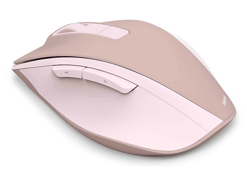 HAMA WM-500, kabellose Maus, ergonomisch, optisch, 6 Tasten, ohne Klickgeräusch, Pink — Foto 3 von 5