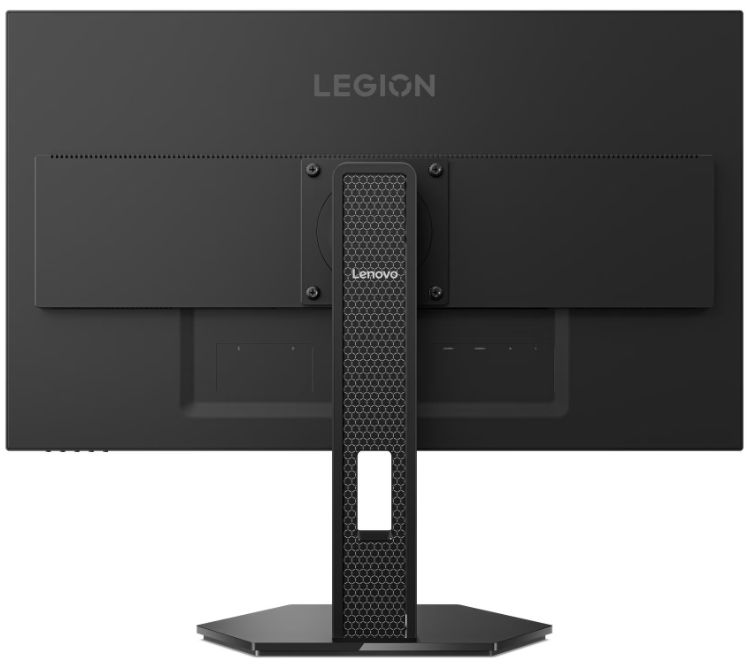 Rückseite eines schwarzen Lenovo Legion Monitors mit HDMI-Anschlüssen.