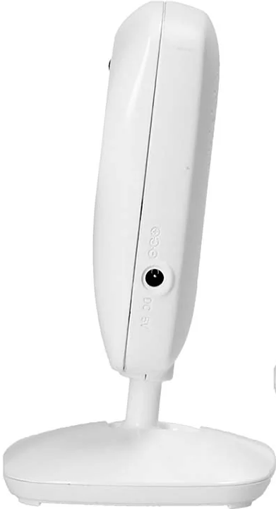 Caméra blanche avec support et port 5V CC.