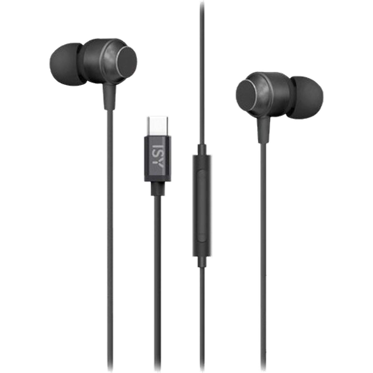 ISY IIE-1102-1 BK USB-C In-ear Bedrade oordopjes