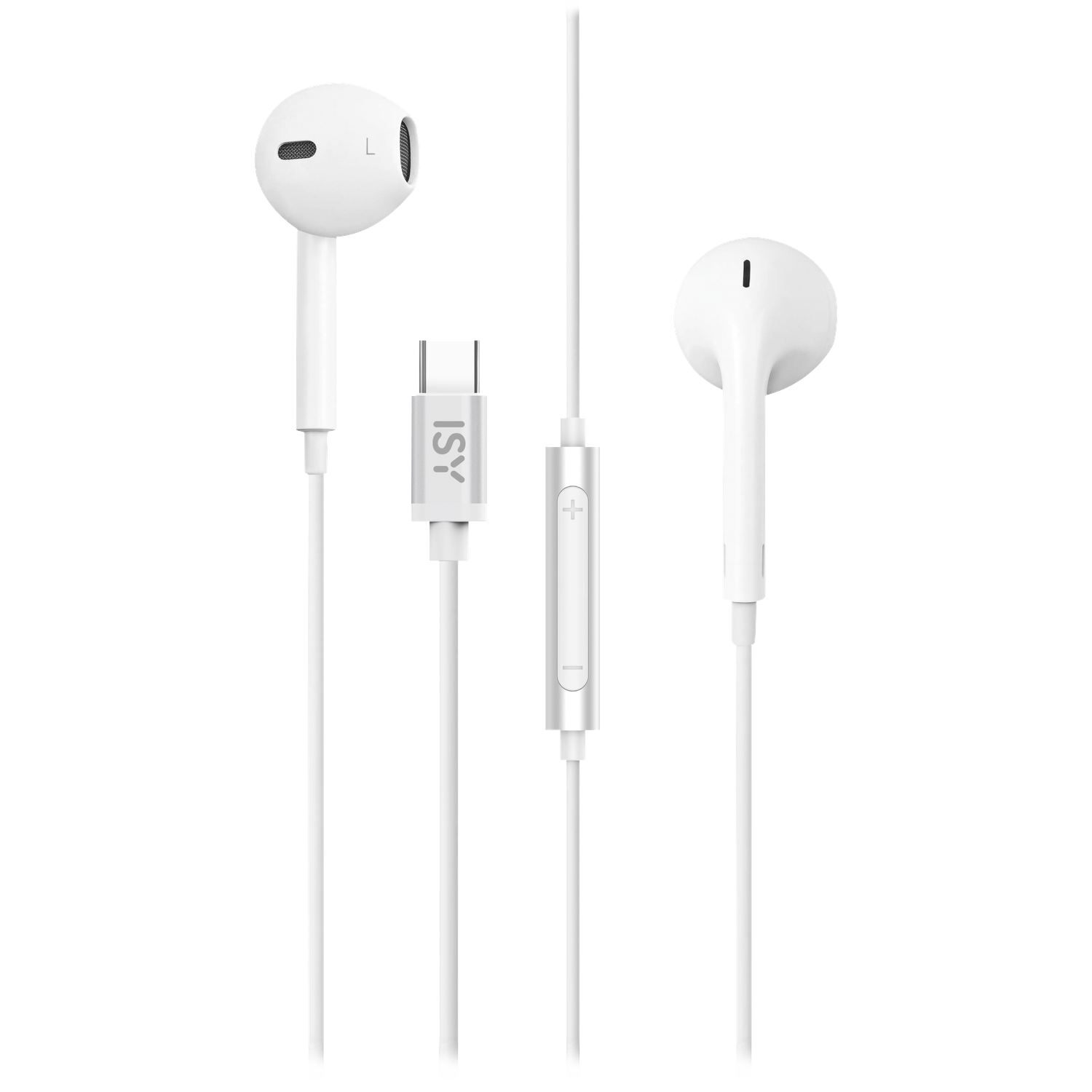 ISY IIE-1200-1-WT Bedraade USB-C Oortjes Wit afbeelding