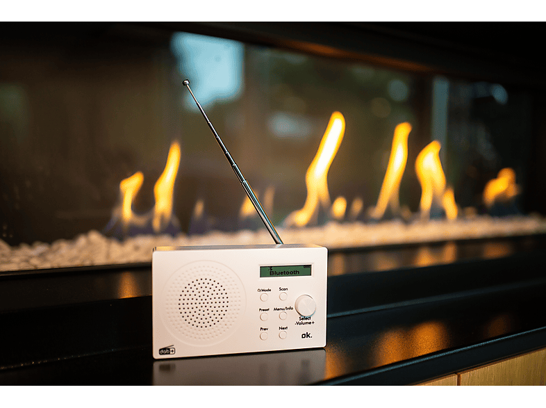 Radio OK. ORD 101BT-WT-3 DAB Białe – zdjęcie 3