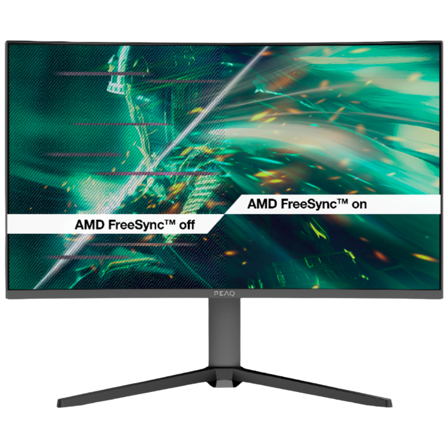 Peaq Pmo G320-cqe Gaming Monitor 32 Qhd Curved