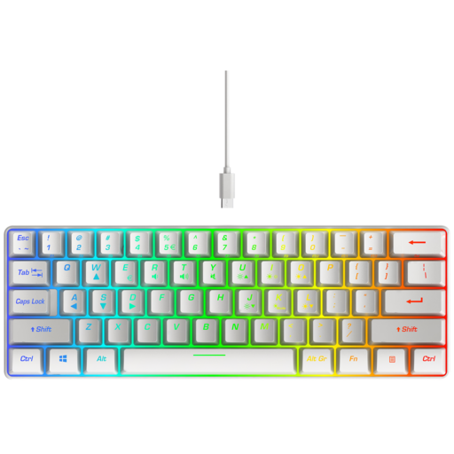 ISY IGK-3600-WT-NL Bedraad Mini Gaming Toetsenbord Wit
