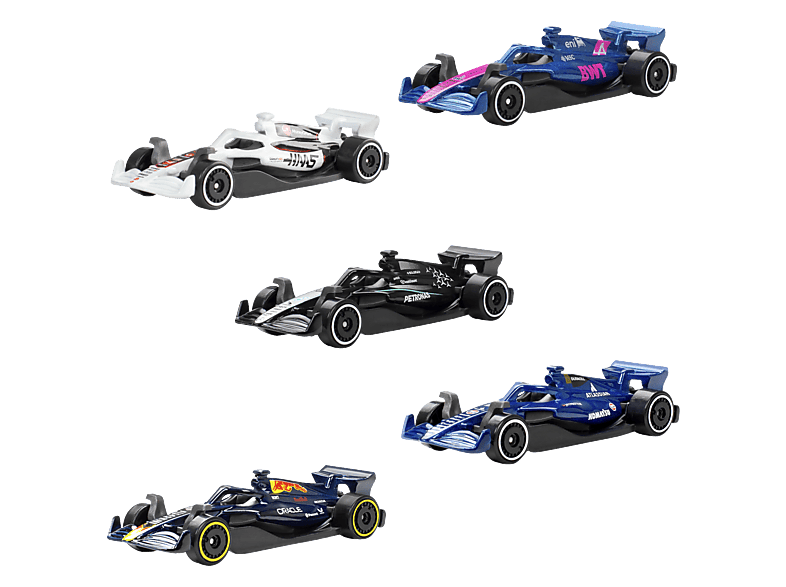 Thumbnail - MATTEL BRICK SHOP JLN11 Hot Wheels Formel 1 5er Pack Spielzeugauto
