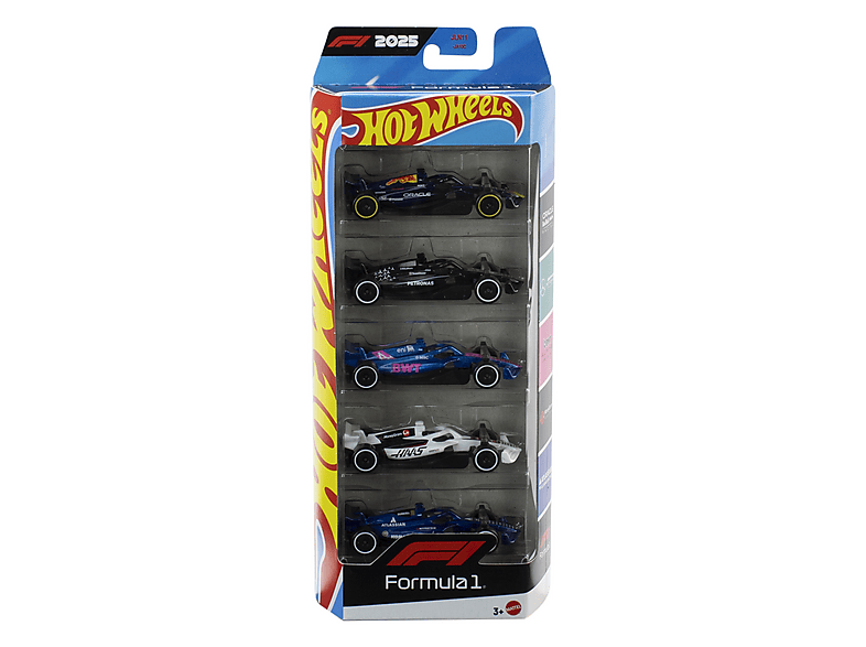MATTEL BRICK SHOP JLN11 Hot Wheels Formel 1 5er Pack Spielzeugauto