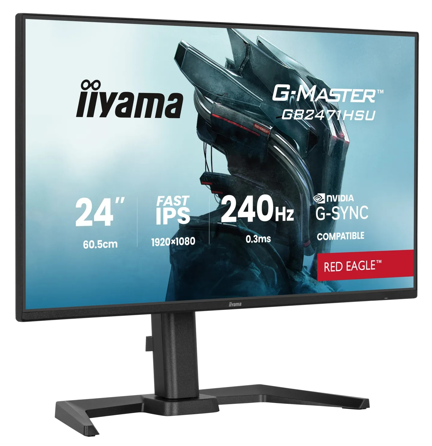 24-calowy monitor gamingowy z 240Hz, G-Sync i szybkim IPS.