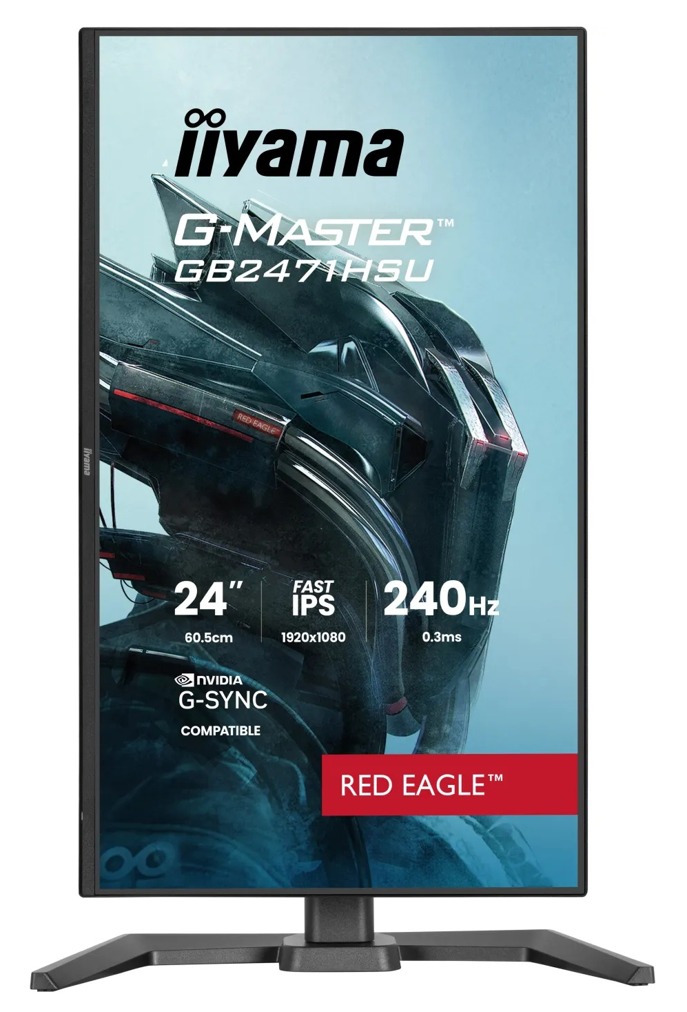 Monitor Iiyama G-Master z ekranem 24", częstotliwością 240Hz i G-SYNC.