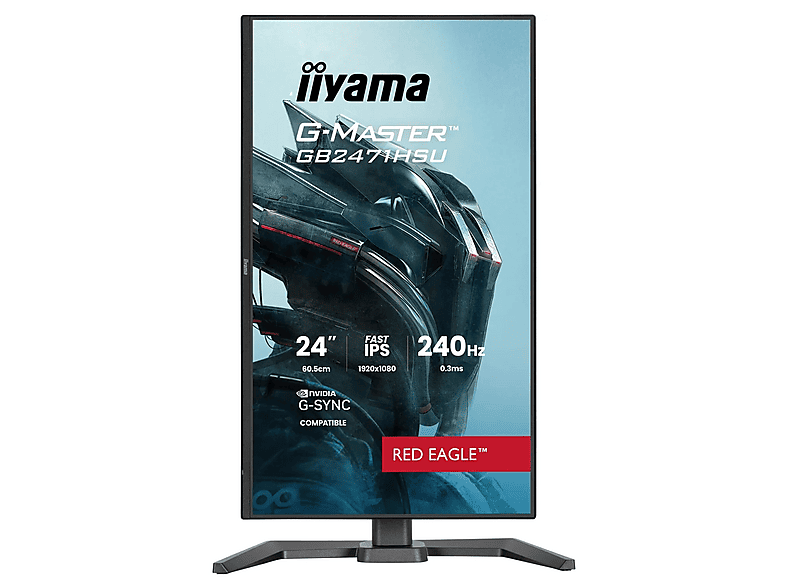 iiyama G-Master Red Eagle GB2471HSU-B1 23,8" Full HD Fast IPS 240Hz 0,3ms MPRT Gamingowy – zdjęcie 2