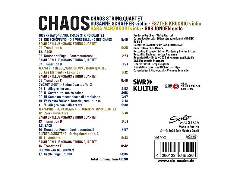 Thumbnail - Chaos String Quartet - (CD)