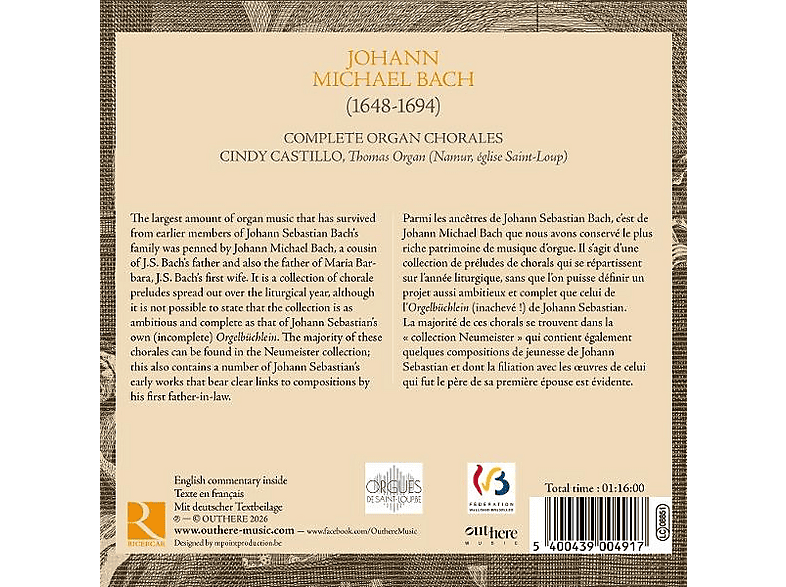Thumbnail - Cindy Castillo - Bach: Ein Orgelbüchlein (CD)
