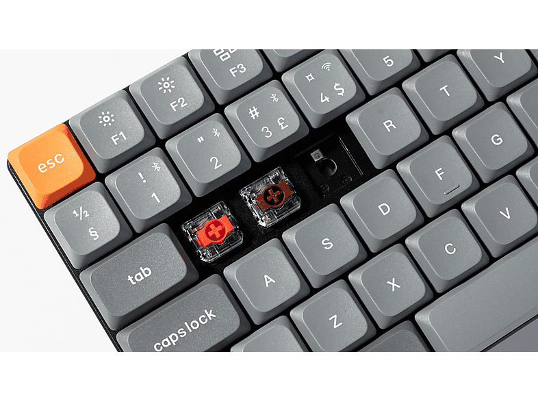 Thumbnail - KEYCHRON K3 Max - QMK/VIA Kabellose Low Profile 75%, Mac/Win/Linux, deutsches Layout, Tastatur, Mechanisch, kabelgebunde...