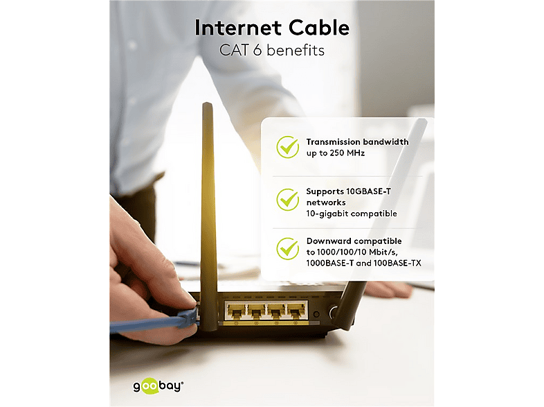 Thumbnail - GOOBAY CAT 6 S/FTP (PiMF) Patchkabel Grau