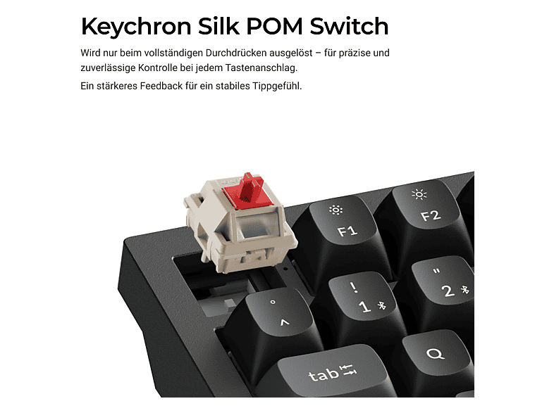Thumbnail - KEYCHRON V6 Ultra 8K - Swappable RGB Backlight Full Size, deutsches Layout, Tastatur, Mechanisch, kabelgebunden und kabe...