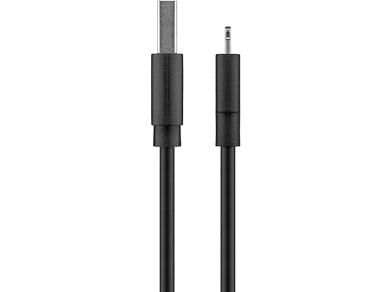 GOOBAY Lightning USB Lade- und Synchronisationskabel, 2 m, Apple, Schwarz