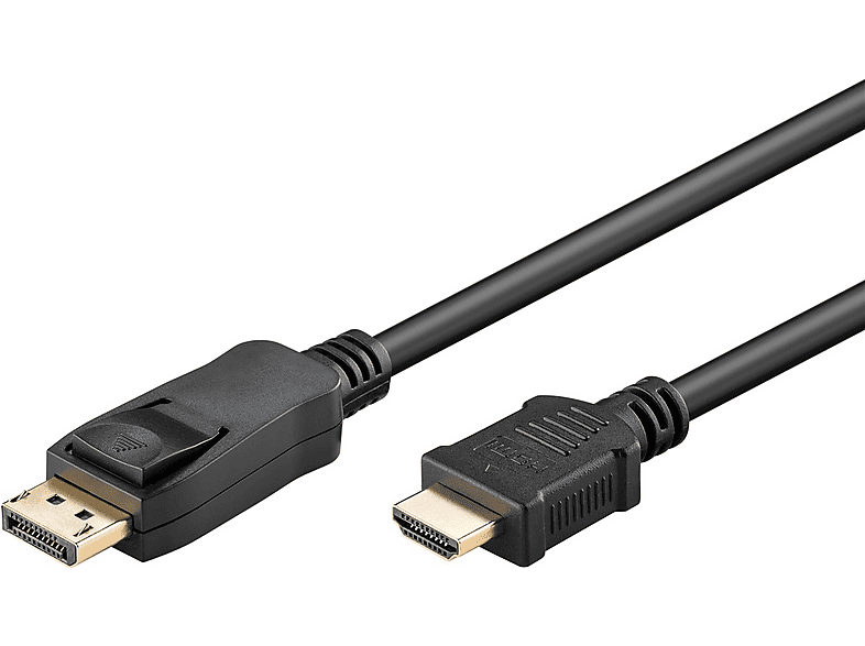Thumbnail - GOOBAY Display Port auf HDMI Kabel, Schwarz