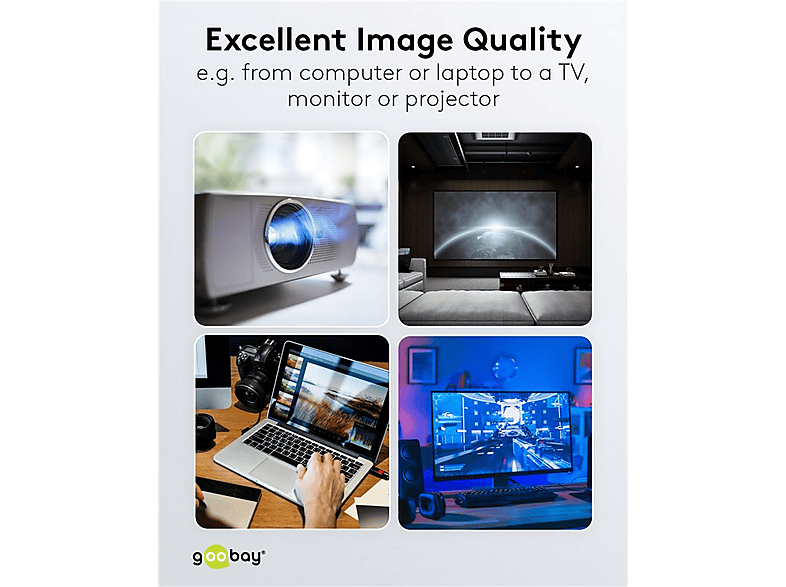 Thumbnail - GOOBAY Display Port auf HDMI Kabel, Schwarz