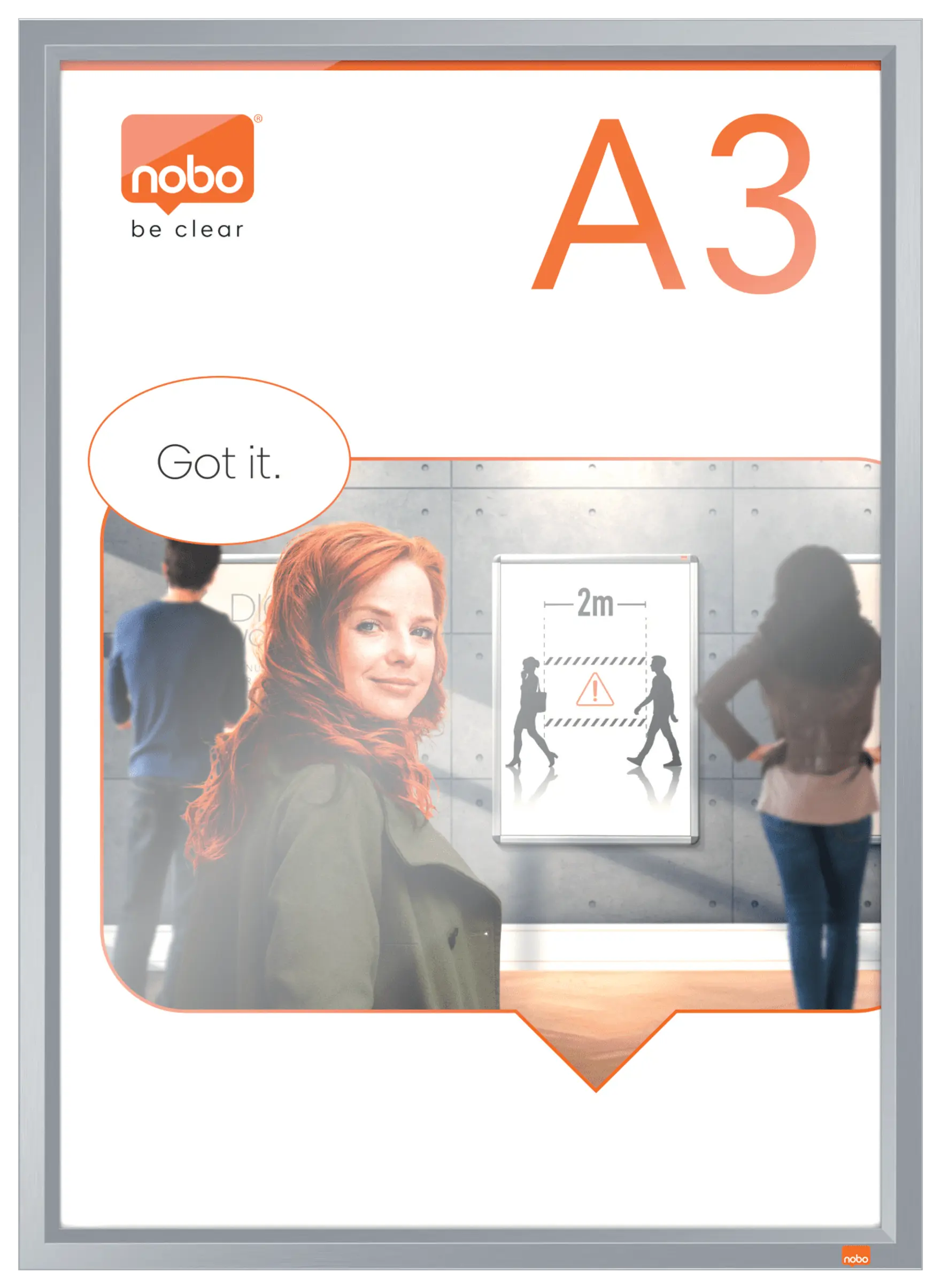 NOBO Impression Pro fali posztertartó, A3 méret (1915577)