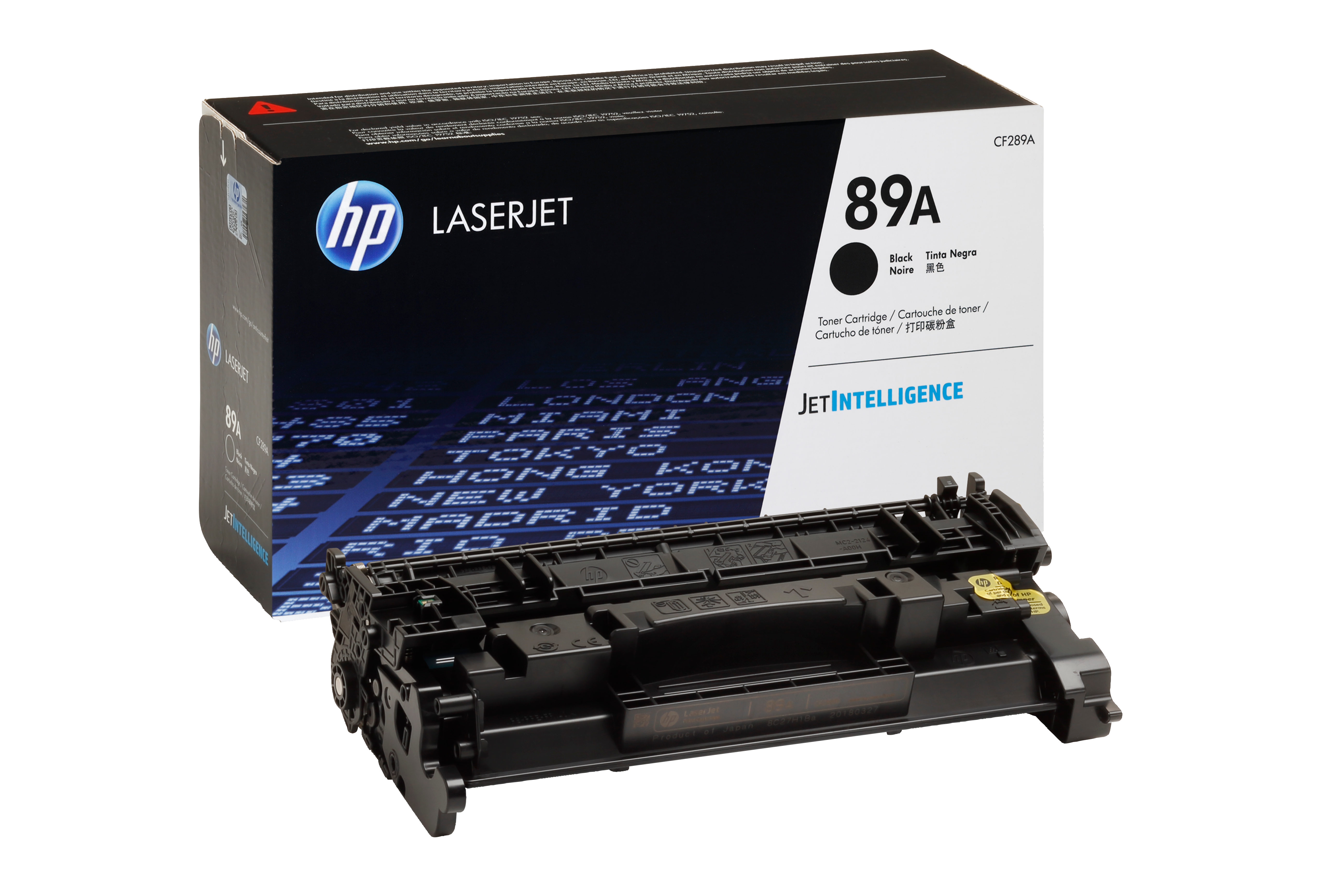 HP LaserJet 89A fekete tonerkazetta és csomagolás.