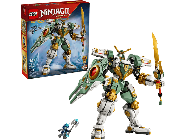 Lego 71860: 15-jähriges Jubiläum: Lloyds Titan-Mech 32cm (ab 14 Jahren) Bausatz, Mehrfarbig