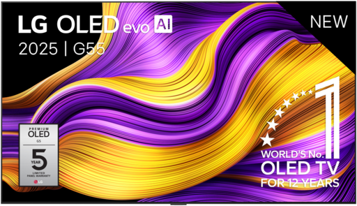 LG OLED83G55LW 83" 4K OLED evo TV (2025)