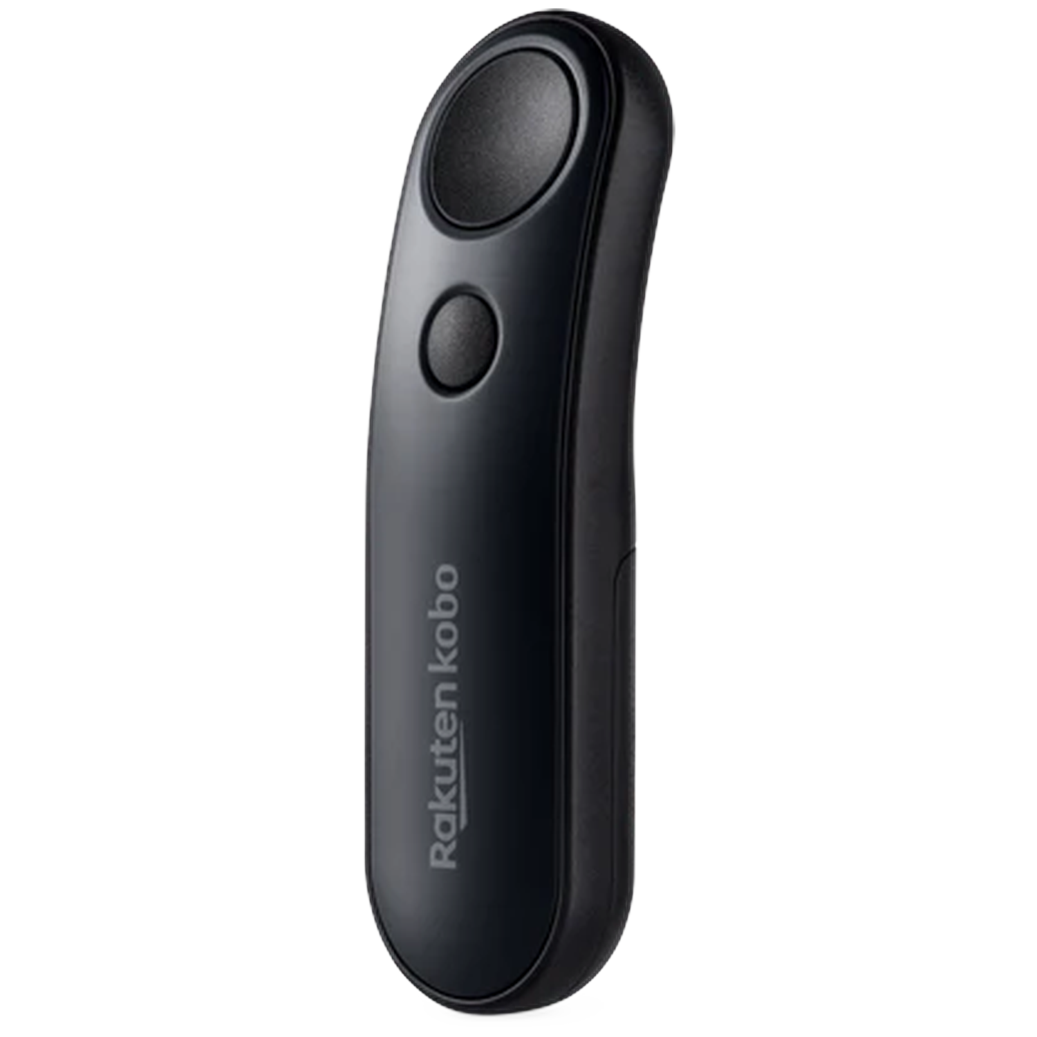 Black remote control handle with two buttons and Rakuten Kobo logo.