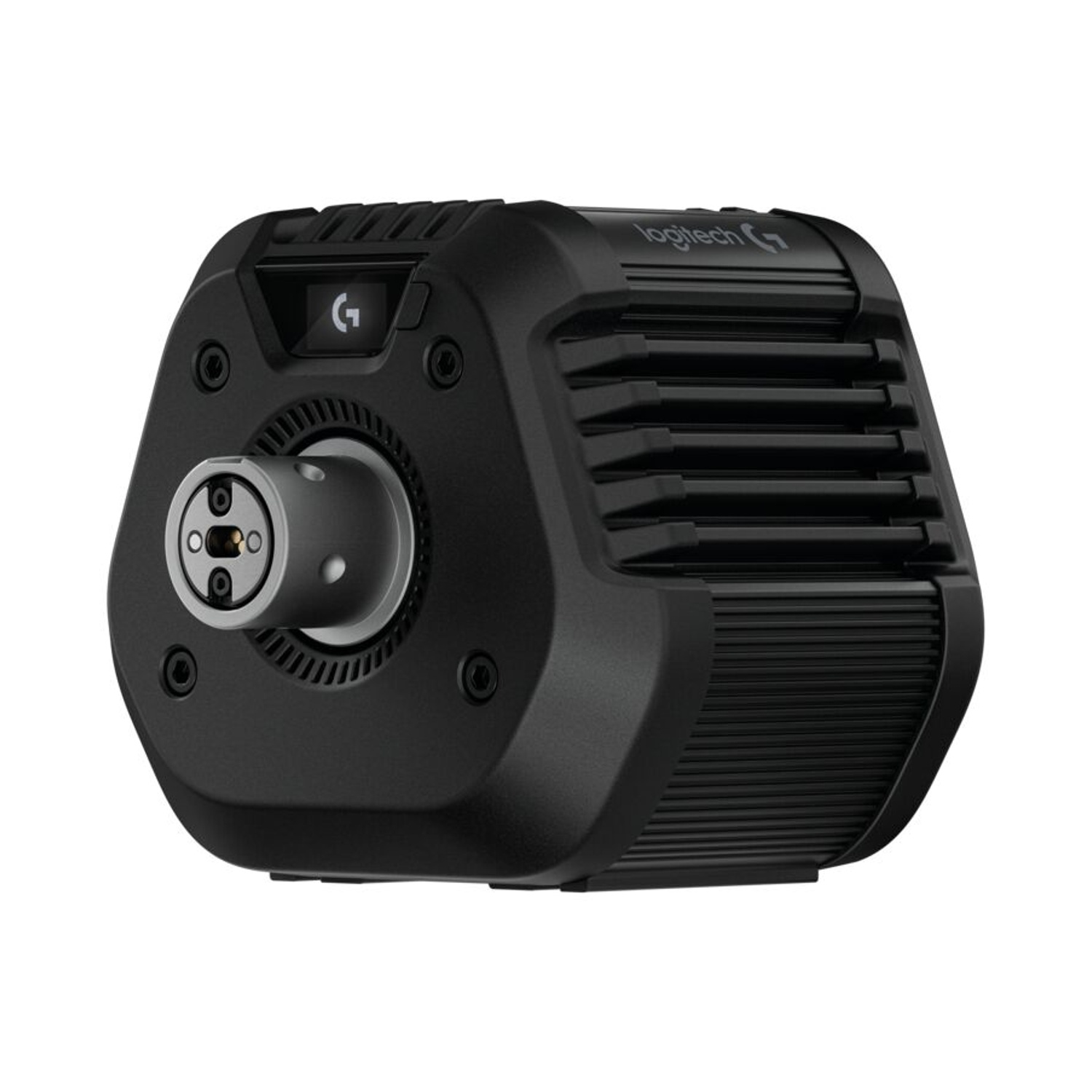 Pedale Logitech G nero con prese d'aria e porta connettore.