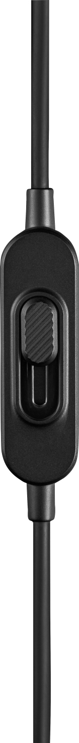 Schwarzer Inline-Schalter mit gerändeltem Hebel und Kabeln.