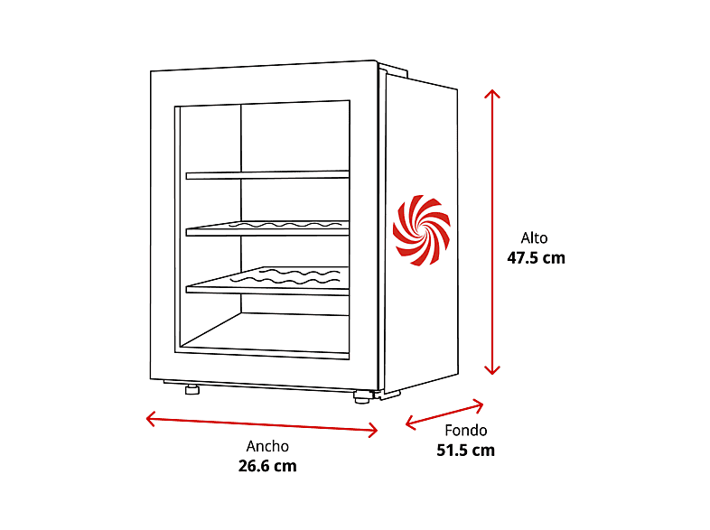 La Sommelière – Vinoteca La Sommeliere para 8 botellas – LS8E.