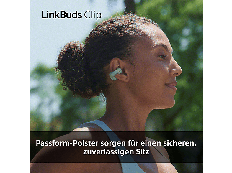 Sony LinkBuds Clip Open-Ear-Kopfhörer - Lavendel; Open-Ear True Wireless Kopfhörer — Foto 5 von 5