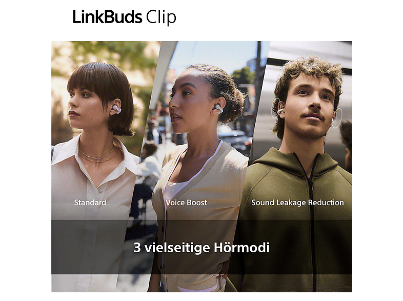 Sony LinkBuds Clip Open-Ear-Kopfhörer - Grün; Open-Ear True Wireless Kopfhörer — Foto 4 von 5