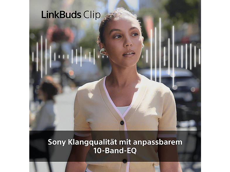 Sony LinkBuds Clip Open-Ear-Kopfhörer - Grün; Open-Ear True Wireless Kopfhörer — Foto 3 von 5