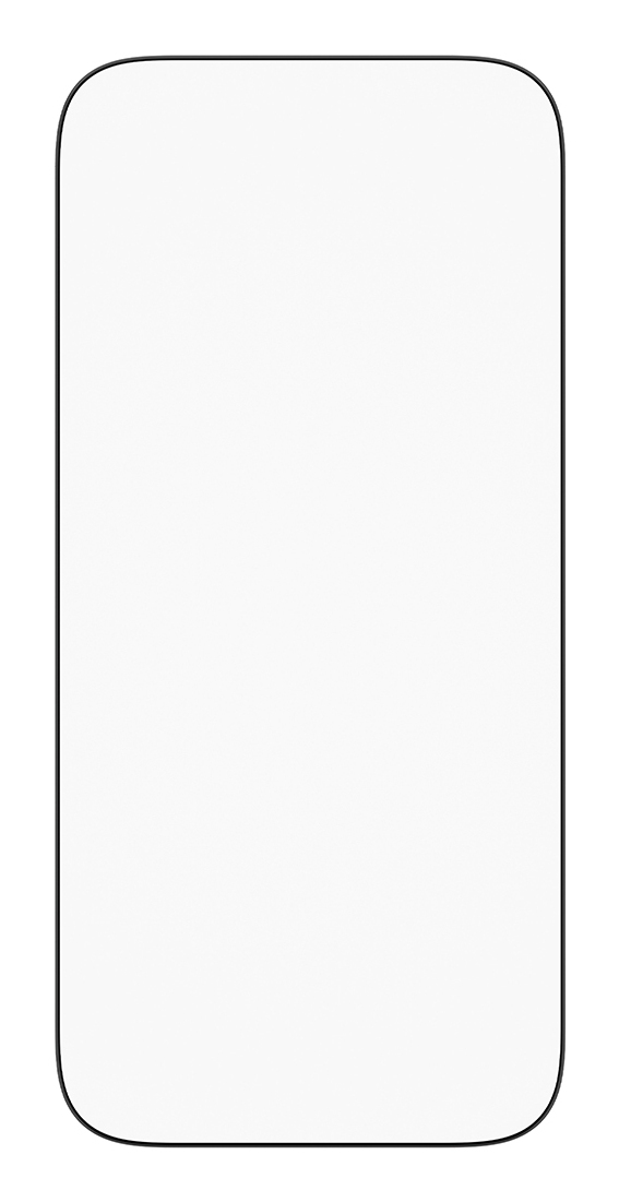 Ein leerer Smartphone-Bildschirm mit abgerundeten Ecken.
