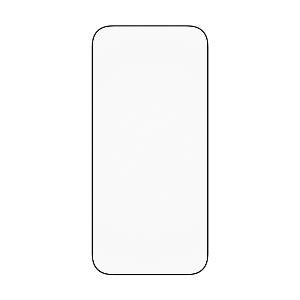 Abbildung eines leeren Smartphones mit abgerundeten Ecken.