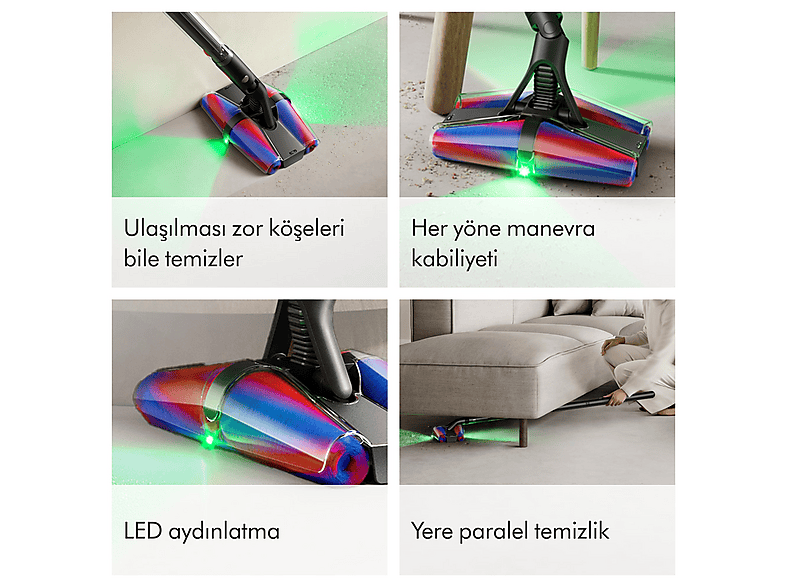 DYSON PencilVac™ Fluffycones Kablosuz Şarjlı Dikey Süpürge Fiyat