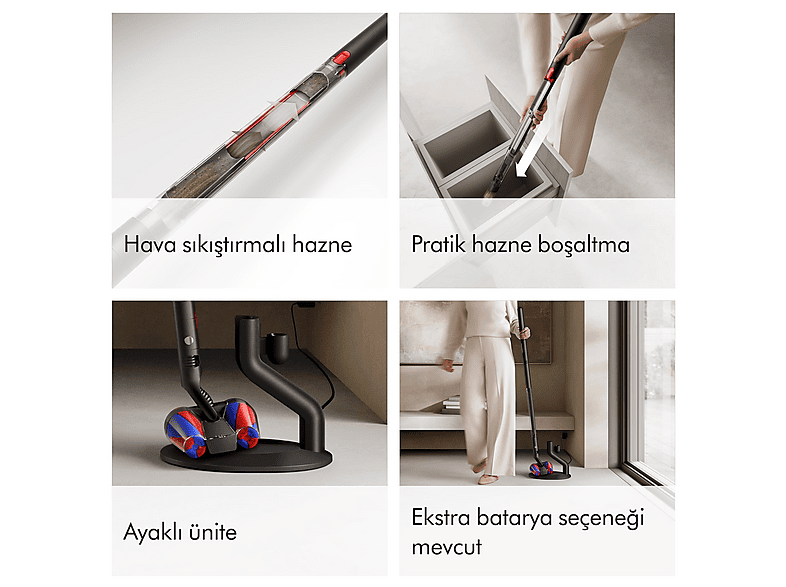 DYSON PencilVac™ Fluffycones Kablosuz Şarjlı Dikey Süpürge Fiyat