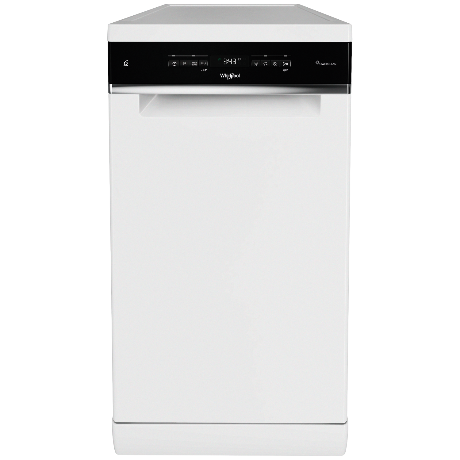 Whirlpool Wh6fb10bs7a0w Vrijstaande Vaatwasser Smal (45 Cm Breed) 10 Bestekken 42 Db(a)