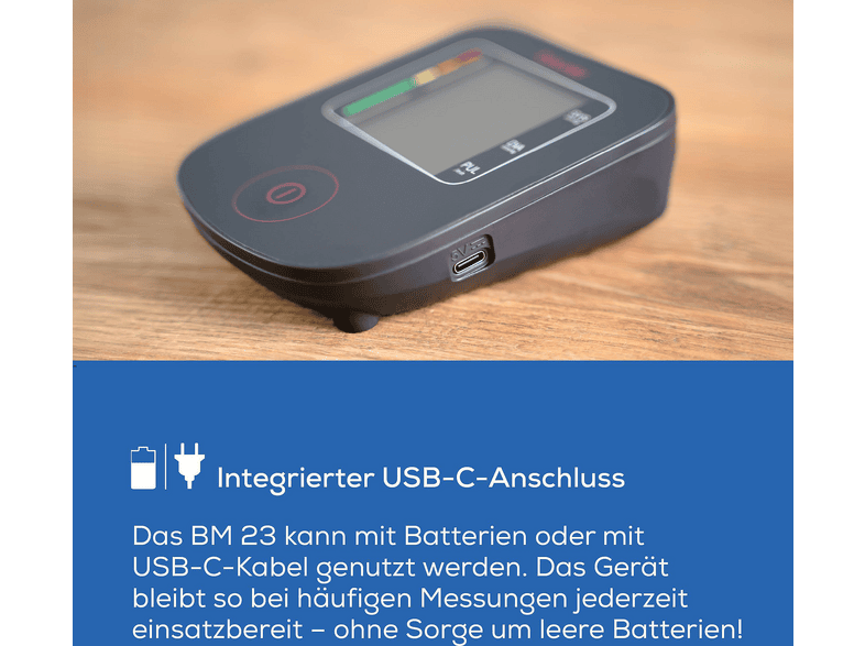 Beurer 610.15 BM 23 Limited Edition Blutdruckmessgerät (Netz-/Batteriebetrieb, Messung am Oberarm, von 22-42 cm) — Foto 5 von 5