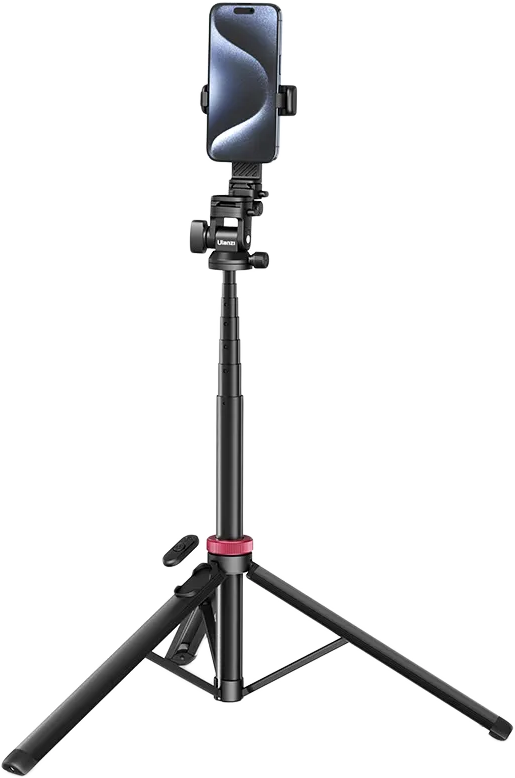 ULANZI MT-78 selfie állvány, monopod, telefontartó adapter, bluetooth, 185cm, fekete (UL-T077GBB1)