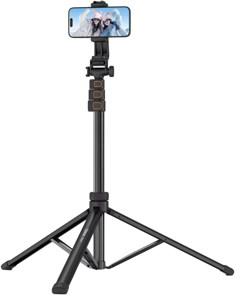 ULANZI ZB64Z selfie állvány, monopod, telefontartó és bluetooth adapter, 160cm, fekete (UL-T126USB1)