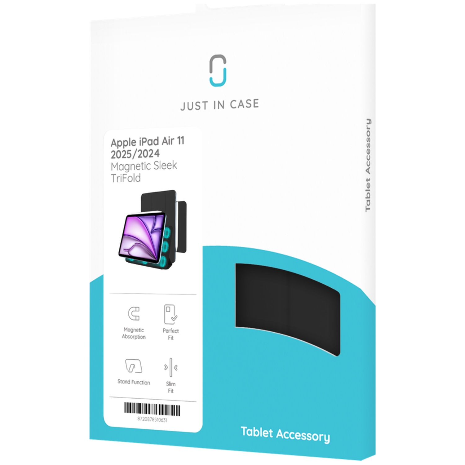 Packaging for an Apple iPad Air 11 case, showing product and features.