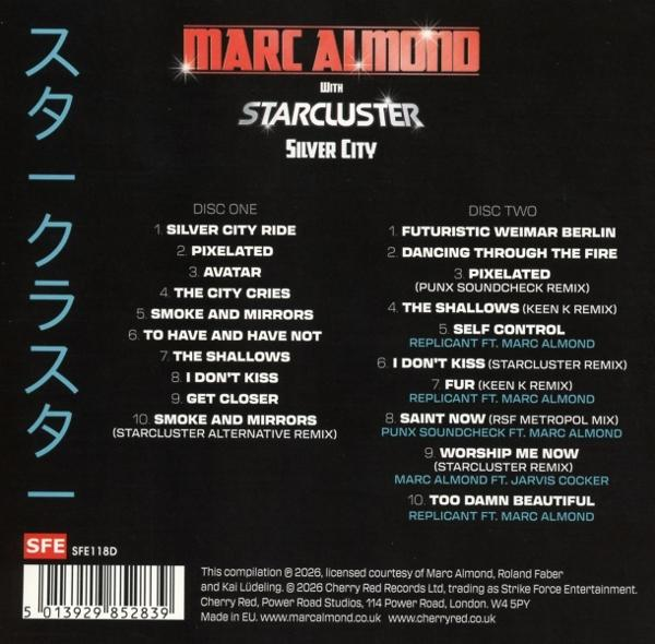 Albumcover mit Titel, Künstlernamen und Songliste für zwei CDs.