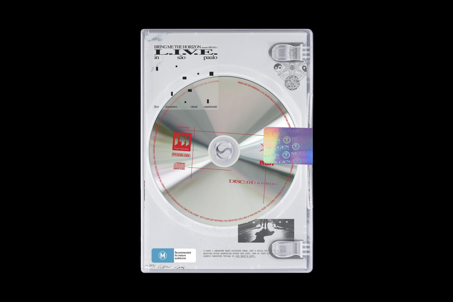 DVD-Hülle mit Disc: Bring Me The Horizon live in São Paulo.