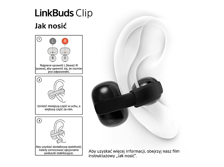 SONY Linkbuds WF-LC900 Beżowe WFLC900C.CE7 – zdjęcie 3