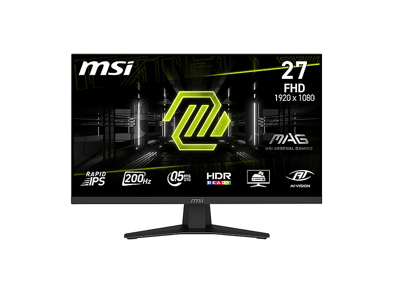 Msi Mag 274F Monitor Gaming, 27 ", Full-Hd, 1920 X 1080 Pixel, Tempo Di Risposta 0,5 Ms, Refresh Rate 200 Hz